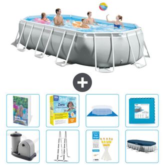 Intex Piscina Prism Frame Oval - 503x274x122 Cm - 9-piezas S566
