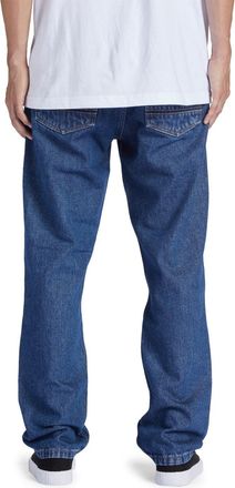 DC Straight-Jeans DC SHOES Worker, Herren, Gr. 29(XS/S) / L&auml;nge 32(M), L&auml;nge 34, blau (indigo schwarz), Obermaterial: 80% Walkfrottier, 20% Walkfrottier;