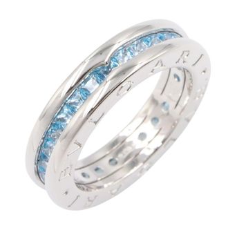 Bulgari Silver Blue White Gold (18K) Band Ring (Pre-Owned)