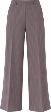 Dries Van Noten Grey Straight Flat Front Pants