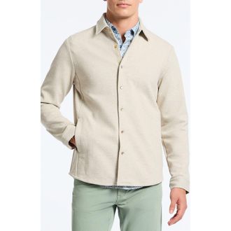 Robert Graham Kellan Knit Shirt Jacket in Natural at Nordstrom Rack, Size X-Large