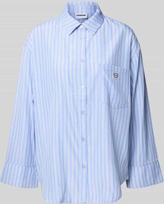 Noisy May Hemdbluse mit Brusttasche Modell FRIDA in Hellblau, Gr&ouml;&szlig;e XL