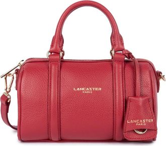 Lancaster Rode Leren Compacte Reistas - Dames - Handtassen - Rood - ONE Size - Denim - Tassen