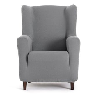 Eysa Funda de sill&oacute;n orejero biel&aacute;stica gris 70 - 90 cm