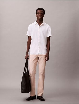 Calvin Klein Mens Slim Move 5-Pocket Pant - Neutral - 29W x 30L