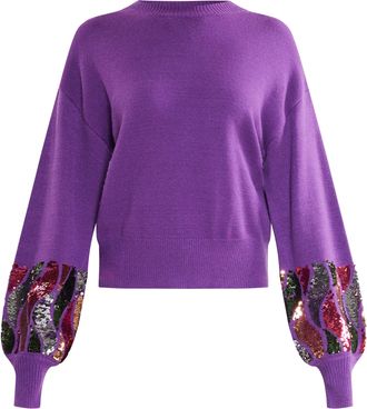 Faina Jumper Dames donkerpaars