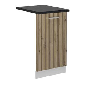 Vicco Tapa Del Lavavajillas R-line, Roble Artesanal, 45 Cm, Et Antracita