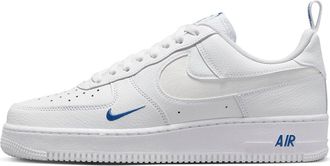 Nike Air Force 1 Low Cut Out Reflective Swoosh White Blue FB8971-100
