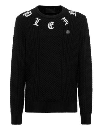 Philipp Plein Pullover Ronde Hals Monogram