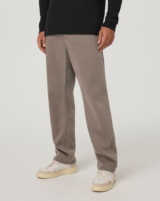 Vuori Clothing Benton Twill Elastic Waist Pants Relaxed Fit 30 | Smokey Taupe | XS, Size Extra Small