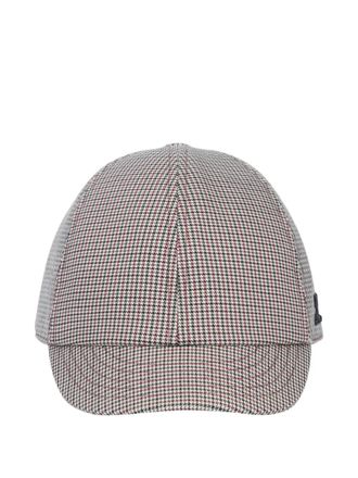 Courrèges houndstooth logo cap - Beige