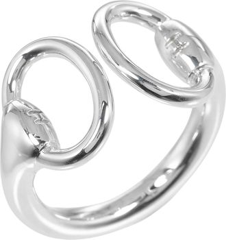 Herm&egrave;s Silver Silver 925 Band Ring (Pre-Owned)