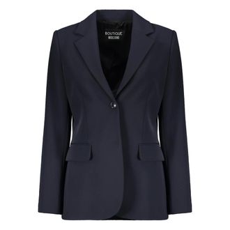Moschino Blazers, female, Blue, Size: 2XS Elegant Classic Blazer
