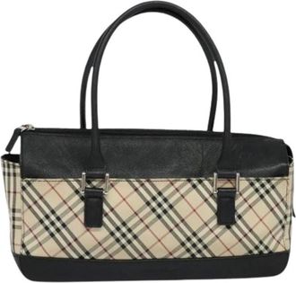 Burberry Pre-owned Handbags, female, Beige, Size: ONE SIZE Pre-owned Nova check handbag