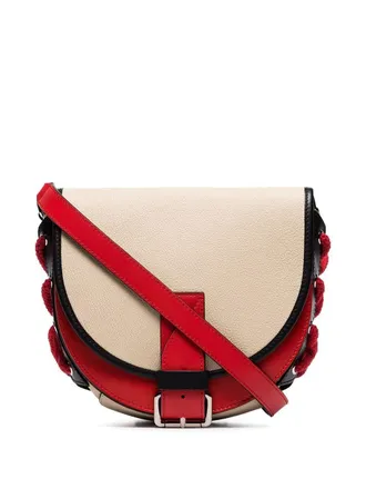 J.W.Anderson kleine beige Bike crossbodytas van leer en canvas