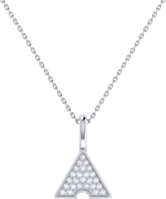 LuvMyJewelry Skyscraper Triangle Sterling Silver Diamond Chain Pendant at Nordstrom
