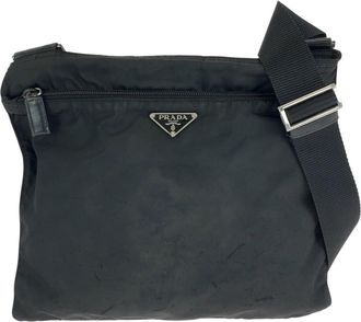 Prada Nylon Tessuto Triangle Logo Shoulder Bag