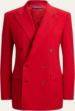Ralph Lauren Collection Wool Crepe Double-Breasted Blazer