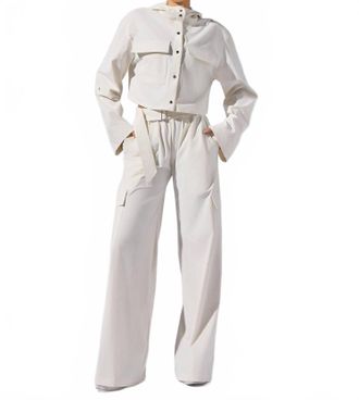 Heroine Sport Ava Cropped Jacket In White