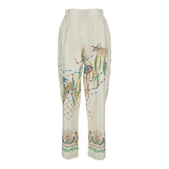 Mantero 1902 Donna, Pantaloni, Multicolore, L, new