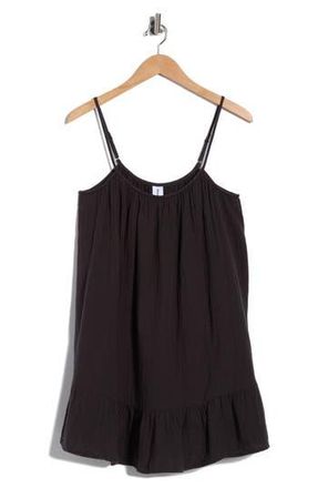 Abound Cotton Gauze Minidress in Black at Nordstrom Rack, Size X-Small