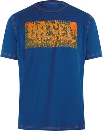 Diesel Block Logos Ensign Blue T-shirt