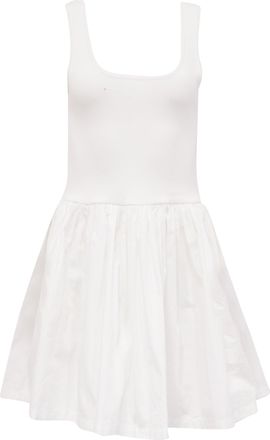 The Upside The Upside Sleeveless Mini Flared Dress in White Cotton
