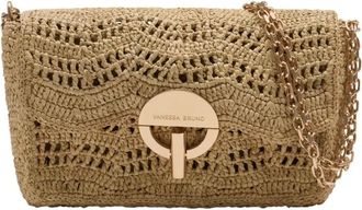 Vanessa Bruno Shoulder Bags, female, Beige, Size: ONE SIZE Moon Moyen Crossbody