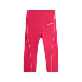 Freddy Leggings Corsaro a Vita Alta con bordature a contrasto