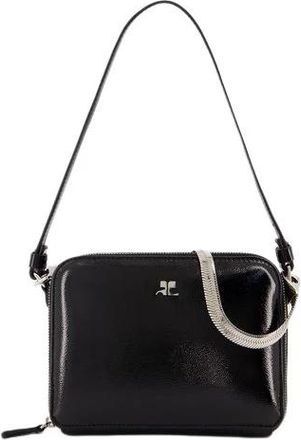 Courr&egrave;ges Cloud Chained Schoudertas - Dames - Schoudertassen - Zwart - ONE Size - Leer - Tassen