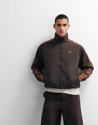 adidas Originals Firebird - Top sportivo marrone