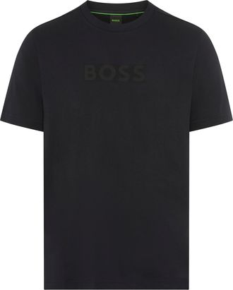 Boss Green by Hugo Boss T-Shirt BOSS GREEN, Herren, Gr. XXL, dunkelblau402, Single Jersey, Obermaterial: 100% Baumwolle, unifarben, regular fit normal, Rundhals, Shirts T-Shi