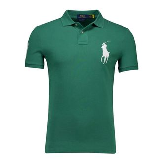 Polo Ralph Lauren Tops, Heren, Groen, XL, Groene poloshirt met korte mouwen