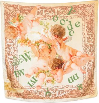 Vivienne Westwood Cherub-print Square-shape Scarf