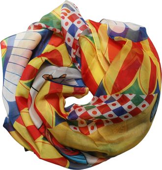 Dolce & Gabbana Multicolor Silk Carretto Foulard Womens Scarf