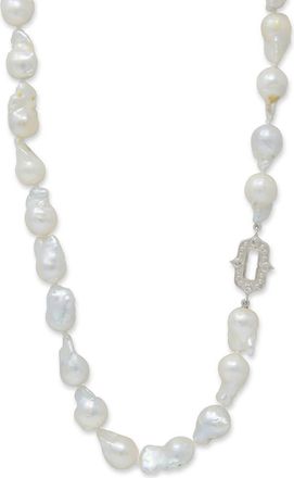 Anzie Gothic Cultured Pearl Necklace in Silver at Nordstrom, Size 27