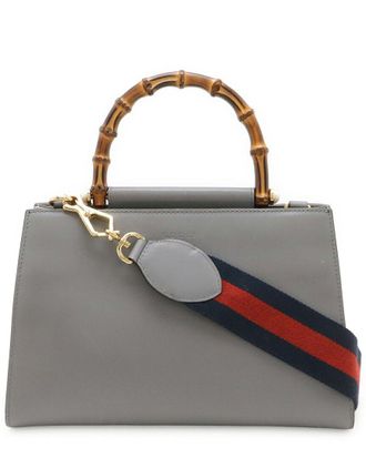 Gucci Grey Others Bamboo Handbag 2Way (Authentic Pre-Loved)