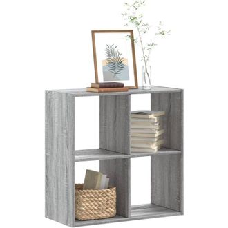 vidaXL Vidaxl - Libreria Grigio Sonoma 68,5x32x68,5 cm in Legno Multistrato