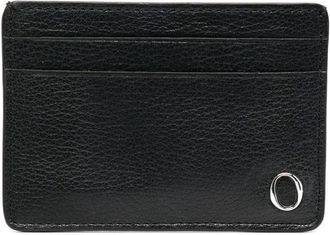 Orciani logo-plaque cardholder - men - Calf Leather - One Size - Black