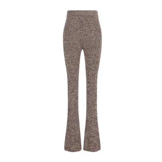 Sportmax Broeken, Dames, Bruin, S, Wijde broek