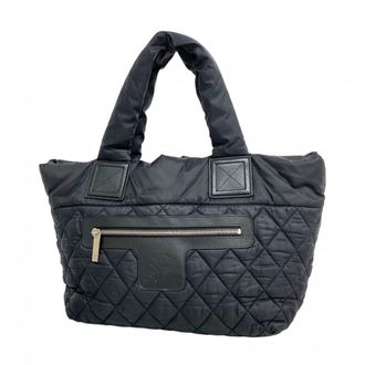Chanel Black Nylon Tote Bag (Pre-Owned)