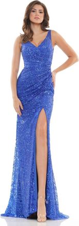 Colors Dress Sparkling Siren Gown In Royal