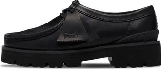 Clarks Walla Yukoner - Dames - Veterschoenen - Zwart - 37 EU - Leer - Schoenen