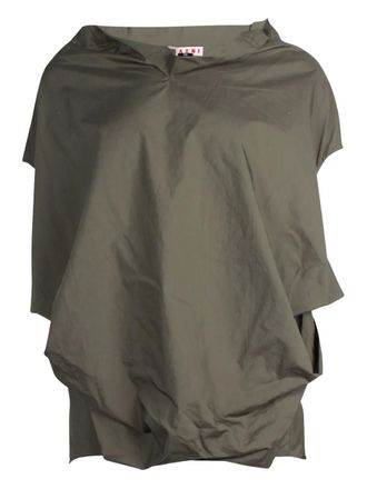 Marni Asymmetrische blouse - Groen