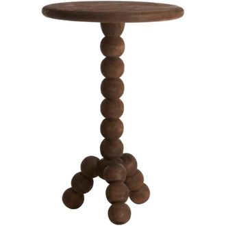 Light & Living Mesa Light & Living Veglio En Madera Mate Marr&oacute;n Oscuro - &Oslash;35x54