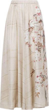 Pierre-Louis Mascia Pierre Louis Mascia Womens Printed Silk Skirt