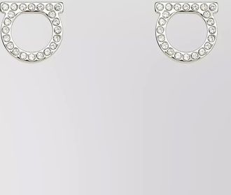 Ferragamo crystal-embellished logo earrings