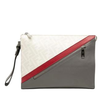 Fendi Pre-owned Clutches, female, Multicolor, Size: ONE SIZE Pre-owned Canvas Clutch