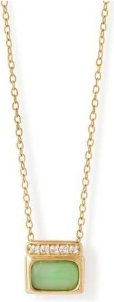 Astley Clarke Gold Aurora Ridge Green Chalcedony Necklace at Nordstrom