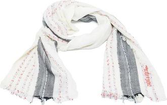 Zadig&Voltaire Gestreepte sjaal - Beige